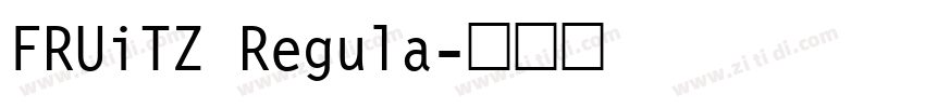 FRUiTZ Regula字体转换